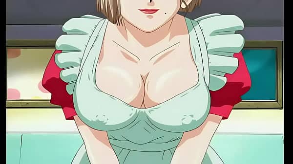 Meseras tetonas calientan a los clientes – Hentai Hitozuma Cosplay 2