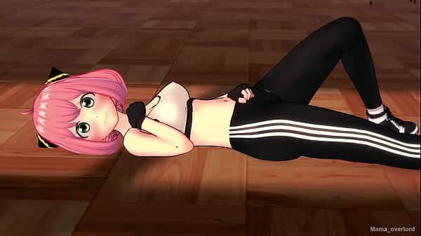 Anya Forger (Spy x family) se divierte cogiendo con su ropa deportiva (Version adulta)